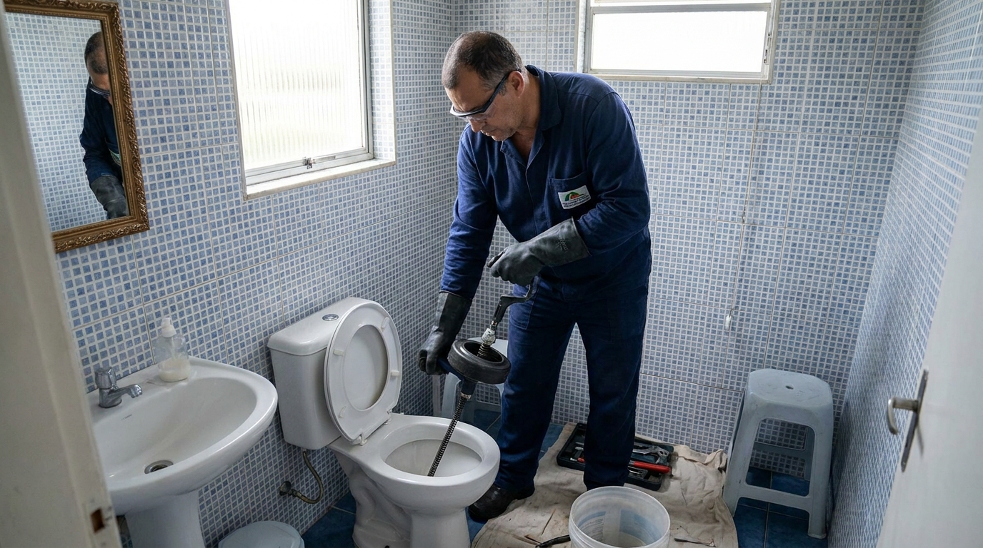 Desentupimento de vaso profissional em Florianópolis‑SC